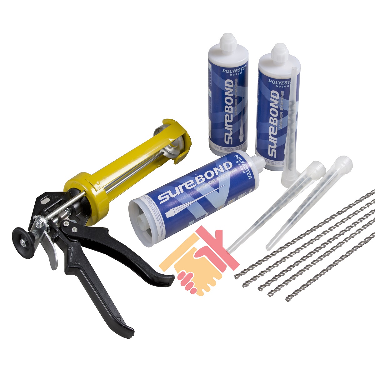 Helical Bar Polyester Resin Crack Stitch Repair Kit