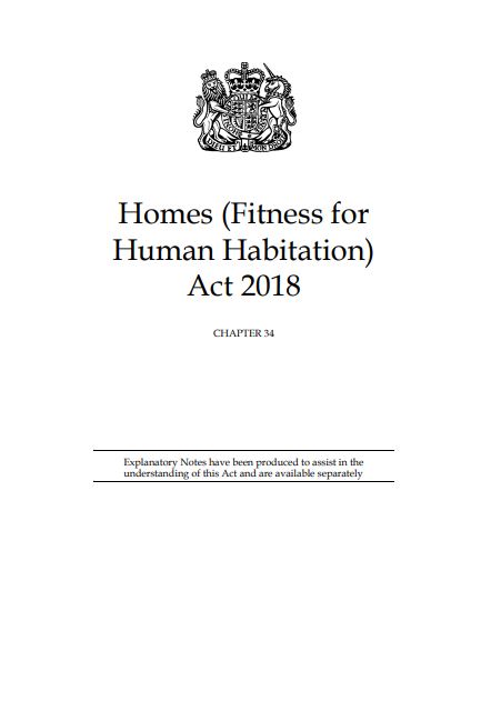 Homes (Fitness For Human Habitation) Act 2018 - Landlords Be Aware!